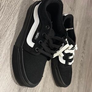 Vans Kids Classic Black and White Sneakers